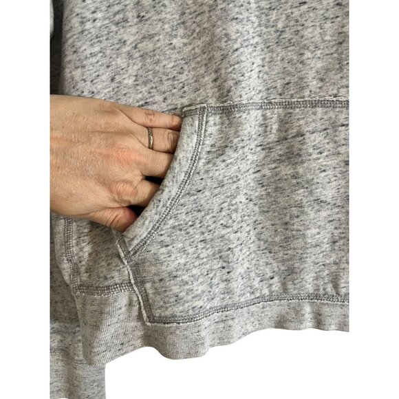 Abercrombie Hoodie Floral Embroidery S Gray Preppy Active Sporty Y2K Classic 80s - Picture 4 of 12